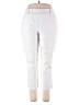 L.L.Bean Solid White Casual Pants Size L - photo 1