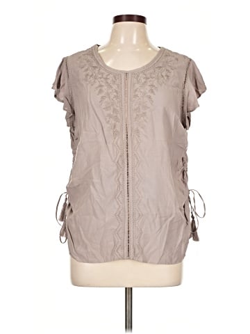 Time and Tru Short Sleeve Blouse (view 1)