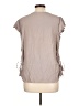 Time and Tru Gray Short Sleeve Blouse Size L - photo 2