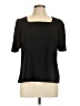 Liz Claiborne Black Short Sleeve Top Size L - photo 1