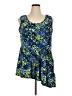 Attitudes by Renee Blue Sleeveless Blouse Size XL - photo 1