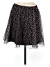 Elle 100% Polyester Floral Black Casual Skirt Size M - photo 1