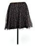 Elle 100% Polyester Floral Black Casual Skirt Size M - photo 2