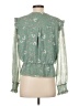 WAYF Green 3/4 Sleeve Blouse Size S - photo 2