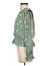 WAYF Green 3/4 Sleeve Blouse Size S - photo 5