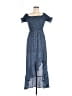 Mi ami 100% Polyester Blue Casual Dress Size M - photo 1