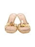 Sam Edelman Checkered-gingham Gold Sandals Size 9 1/2 - photo 2
