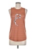 Zyia Active Brown Sleeveless T-Shirt Size M - photo 1