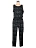 Athleta Chevron-herringbone Black Teal Jumpsuit Size 14 - photo 1