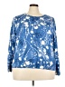 Talbots Print Blue Pullover Sweater Size 3X - photo 1