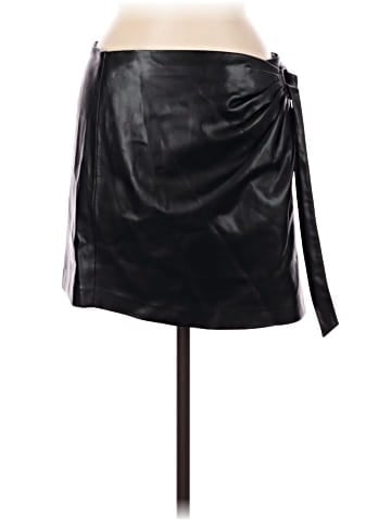 MNG Faux Leather Skirt (view 1)