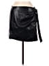 MNG 100% Polyester Black Faux Leather Skirt Size M - photo 1