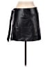 MNG 100% Polyester Black Faux Leather Skirt Size M - photo 2
