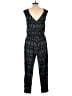 Athleta Chevron-herringbone Black Teal Jumpsuit Size 14 - photo 2