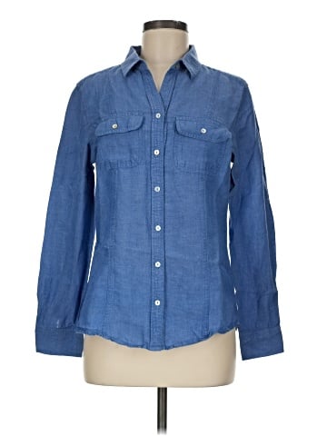 Max Studio Long Sleeve Button-Down Shirt (view 1)