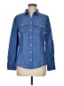 Max Studio Blue Long Sleeve Button-Down Shirt Size M - photo 1