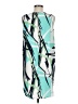 Halogen 100% Polyester Graphic Teal Cocktail Dress Size M - photo 2