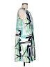 Halogen 100% Polyester Graphic Teal Cocktail Dress Size M - photo 4