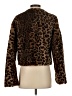Ann Taylor 100% Polyester Animal Print Brown Faux Fur Jacket Size XS - photo 2