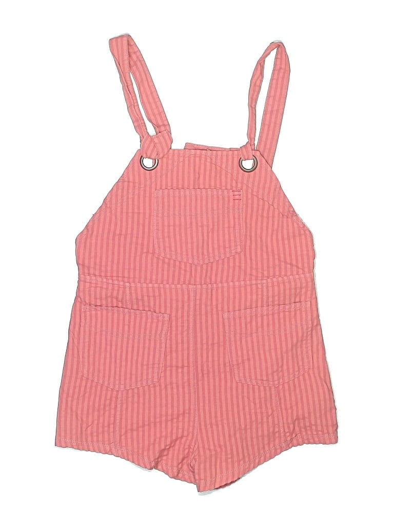 Pre-owned Bdg Overall Shorts In Pink