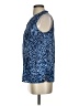 Talbots 100% Cotton Blue Sleeveless Blouse Size S - photo 5