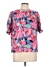 Assorted Brands 100% Polyester Pink Short Sleeve Blouse Size L - photo 1