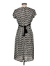 New Directions Houndstooth Black Casual Dress Size L - photo 2