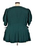 Torrid Teal Short Sleeve Button-Down Shirt Size 5X Plus (5) - photo 2