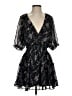 Lulus 100% Polyester Floral Black Cocktail Dress Size S - photo 1