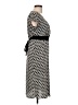 New Directions Houndstooth Black Casual Dress Size L - photo 4