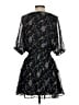 Lulus 100% Polyester Floral Black Cocktail Dress Size S - photo 2