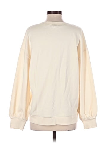 Madewell Cotton-Hemp Lace-Up Sweatshirt (view 2)