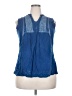 Studio West 100% Rayon Blue Sleeveless Blouse Size 2X - photo 1