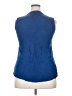 Studio West 100% Rayon Blue Sleeveless Blouse Size 2X - photo 2