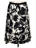 Madison Studio 100% Silk Print Black Silk Skirt Size 8 - photo 1