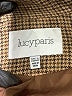 Lucy Paris Houndstooth Brown Blazer Size L - photo 6