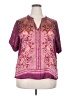 DR2 Purple Short Sleeve Blouse Size XXL - photo 1