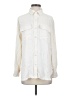 Ann Taylor LOFT 100% Polyester Chevron-herringbone Ivory Long Sleeve Blouse Size S - photo 1