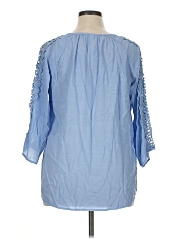 NY Collection 3/4 Sleeve Blouse (view 2)