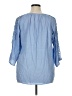 NY Collection Blue 3/4 Sleeve Blouse Size 1X - photo 2