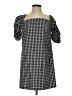 1.State Checkered-gingham Black Casual Dress Size XS - photo 1