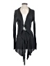 Knitted & Knotted Gray Black Cardigan Size S - photo 1