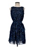 Ann Taylor LOFT 100% Polyester Print Blue Cocktail Dress Size 2 Petite - photo 1