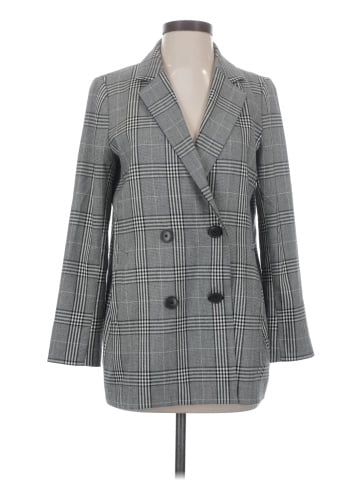Madewell Caldwell Double-Breasted Blazer in Plaid (view 1)
