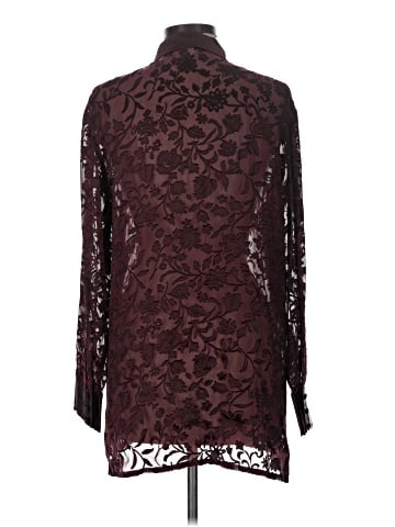 Laura Ashley Long Sleeve Silk Top (view 2)