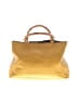 Plinio Visona 100% Leather Color Block Yellow Leather Tote One size - photo 3