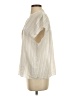 Vince. Ivory Short Sleeve Blouse Size S - photo 5