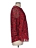 Charter Club 100% Polyester Paisley Red 3/4 Sleeve Blouse Size M - photo 4