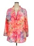 Unbranded 100% Polyester Orange 3/4 Sleeve Blouse Size 3XL - photo 1