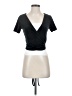 Forever 21 Black Short Sleeve Blouse Size S - photo 1